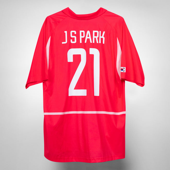 2002 South Korea Nike Home Shirt #21 J.S. Park