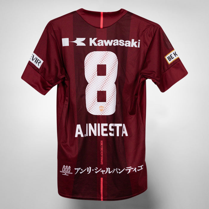 2018 Vissel Kobe Asics Home Shirt #8 Iniesta