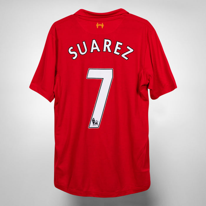 2012-2013 Liverpool Warrior Home Shirt #7 Luis Suarez