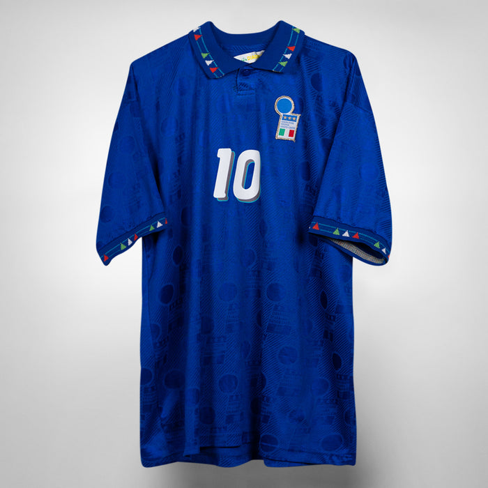 1993-1994 Italy Diadora Home Shirt #10 Roberto Baggio
