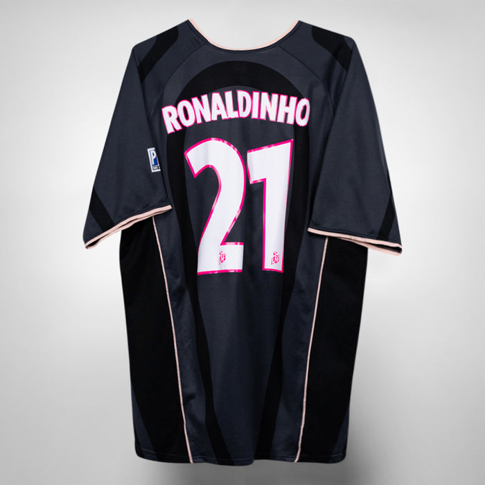 2001-2002 PSG Paris Saint Germain Nike Third #21 Ronaldinho