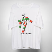 1990 Italia '90 Italy World Cup Ciao Mascot Bootleg Tee