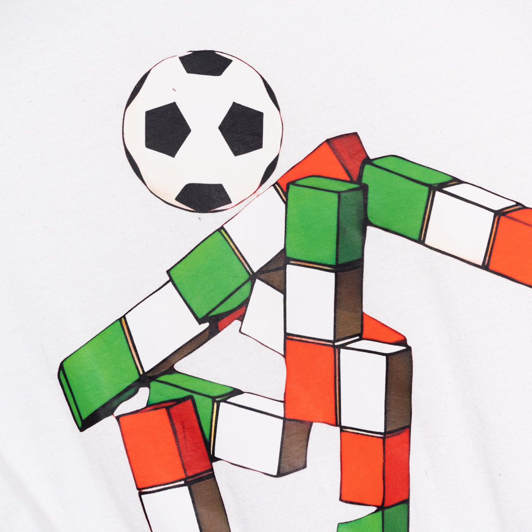 1990 Italia '90 Italy World Cup Ciao Mascot Bootleg Tee