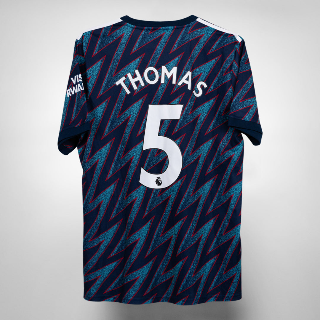 2021-2022 Arsenal Adidas Third Shirt #5 Thomas