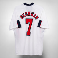 1997-1999 England Umbro Home Shirt #7 David Beckham