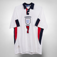 1997-1999 England Umbro Home Shirt #7 David Beckham