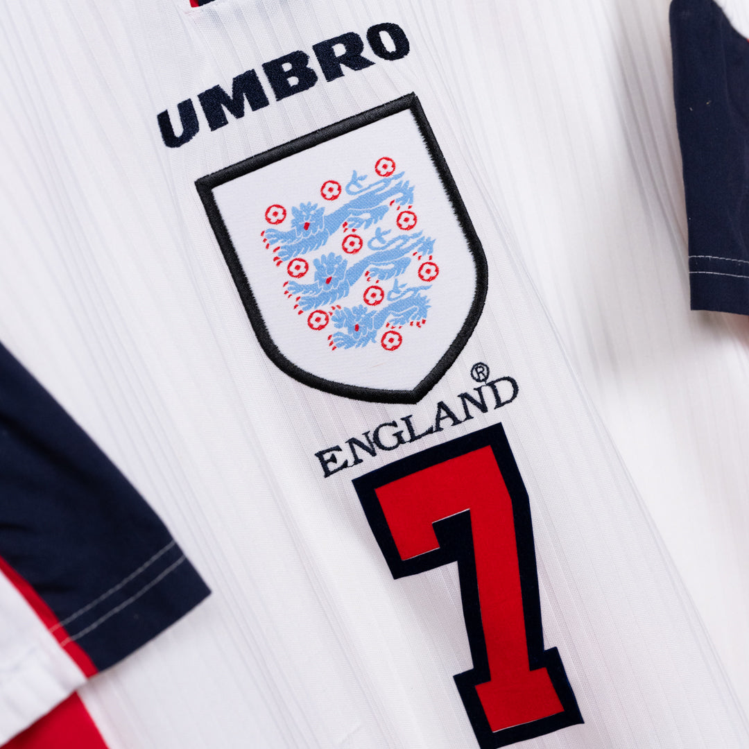 1997-1999 England Umbro Home Shirt #7 David Beckham