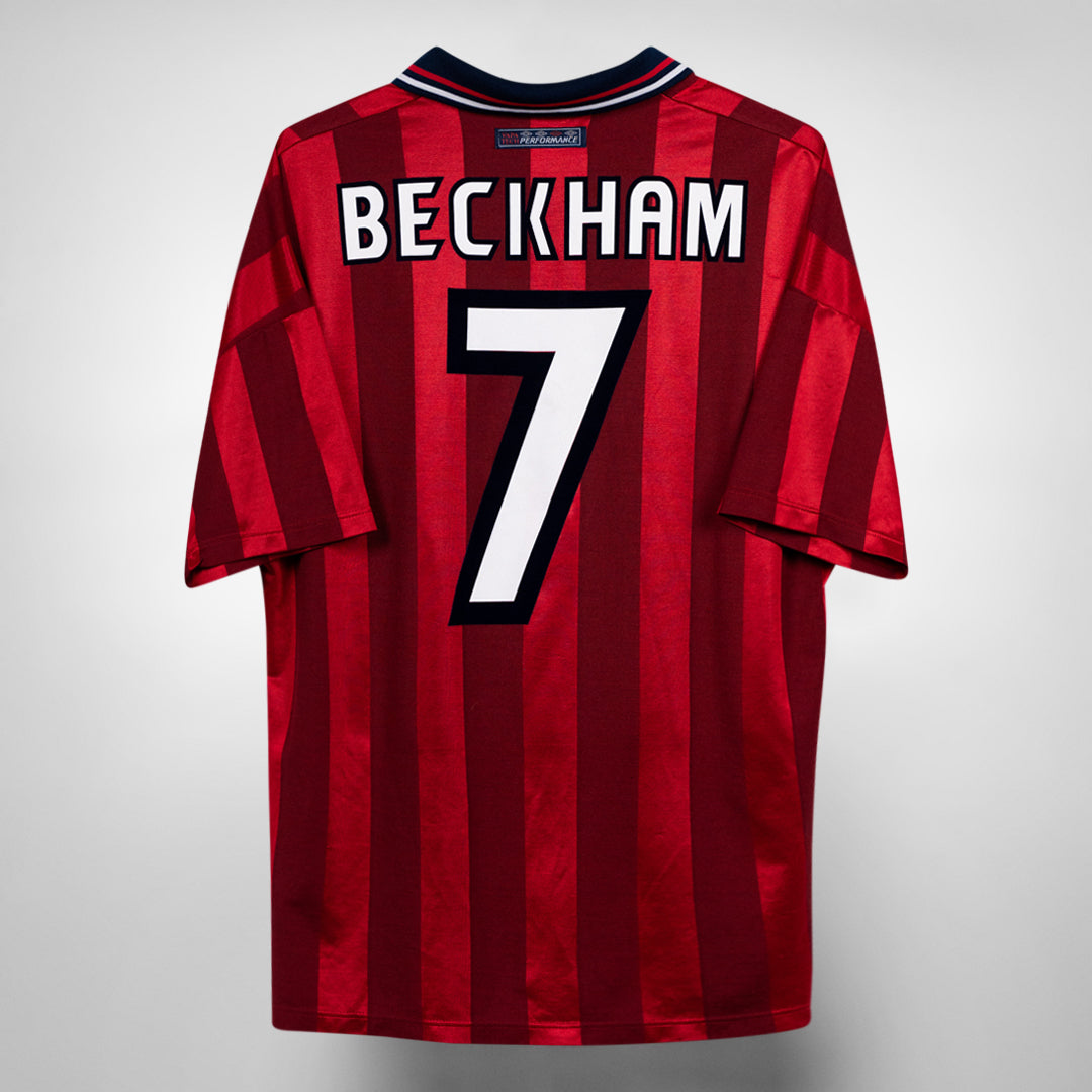 1997-1999 England Umbro Away Shirt #7 David Beckham