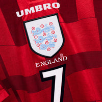 1997-1999 England Umbro Away Shirt #7 David Beckham
