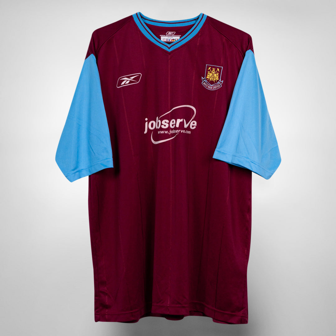 2003-2005 West Ham United Reebok Home Shirt