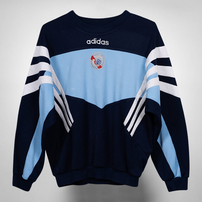 1996 RC Strasbourg Adidas Crew Neck Jumper