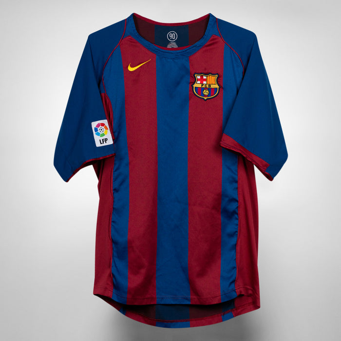 2005-2006 Barcelona Nike Home Shirt #30 Messi