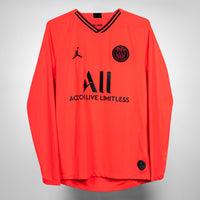 2019-2020 PSG Paris Saint Germain Nike Long Sleeve Away Shirt #7 Mbappe
