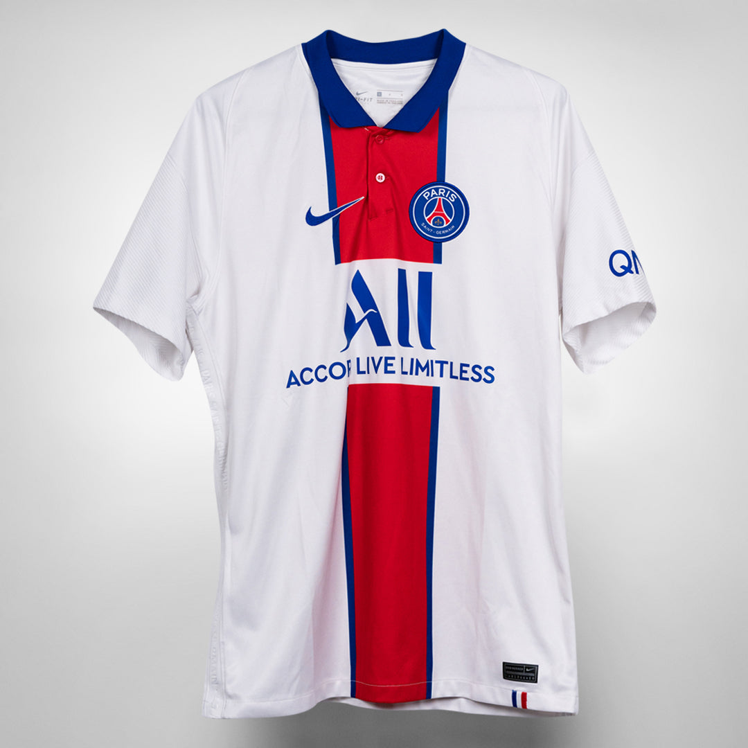 2020-2021 PSG Paris Saint Germain Nike Away Shirt #7 Mbappe