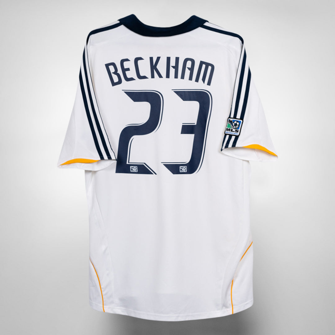 2007-2008 LA Galaxy Adidas Home Shirt #23 David Beckham