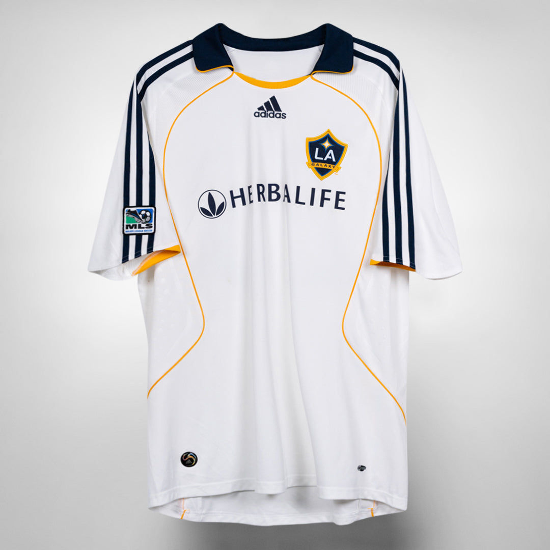 2007-2008 LA Galaxy Adidas Home Shirt #23 David Beckham