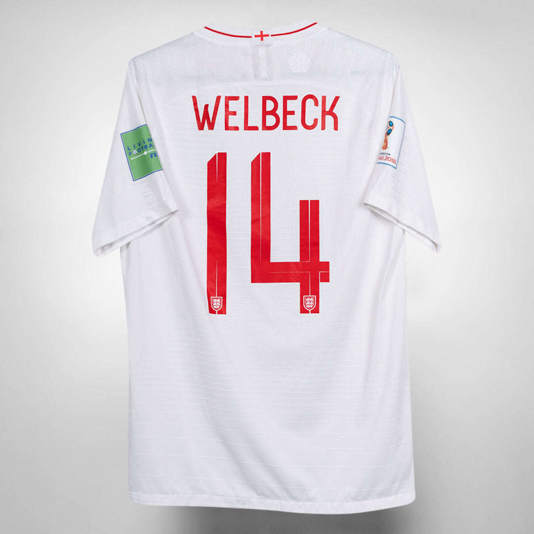 2018 England Nike Player Spec Home Shirt #14 Welbeck
