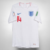 2018 England Nike Player Spec Home Shirt #14 Welbeck
