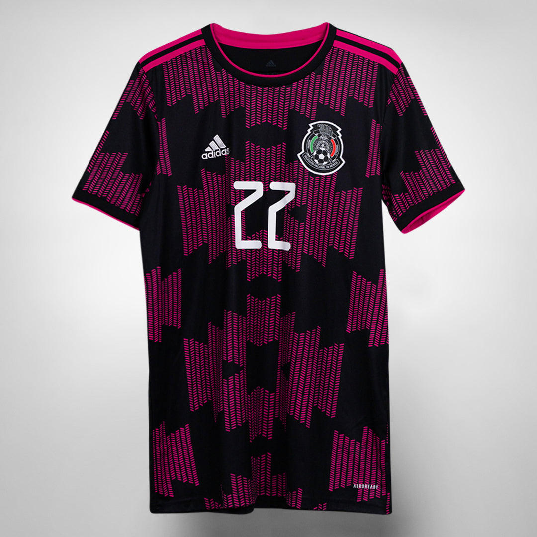 2020-2021 Mexico Adidas Away Shirt #22 Lozano
