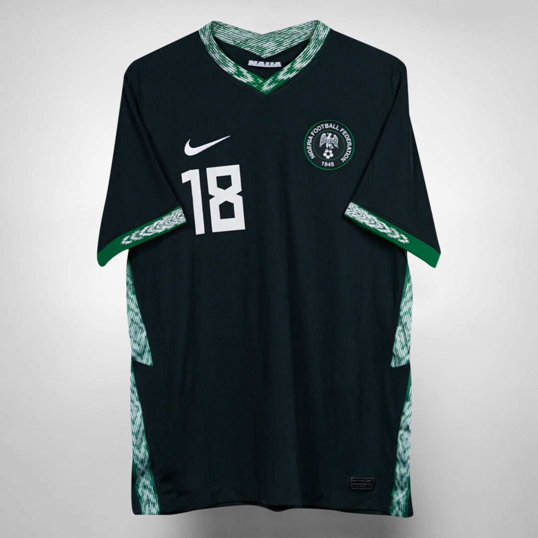 2020 Nigeria Nike Away Shirt #18 Iwobi