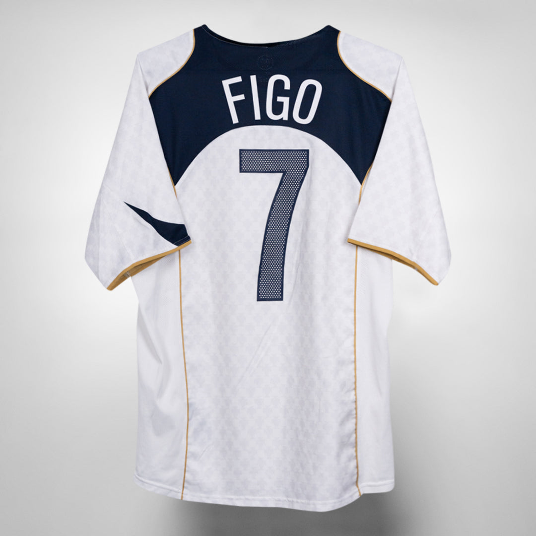 2004 Portugal Nike Away Shirt #7 Figo