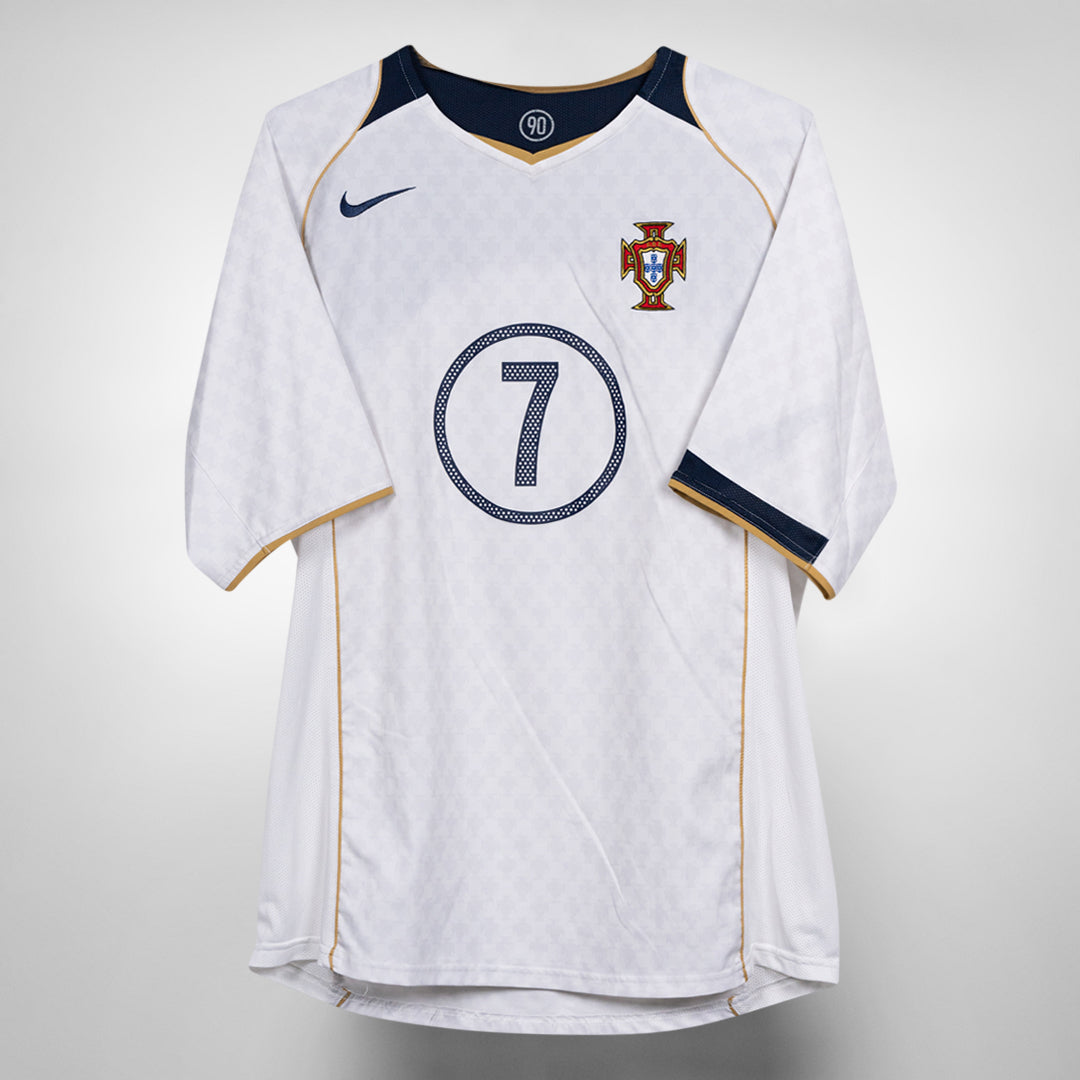 2004 Portugal Nike Away Shirt #7 Figo