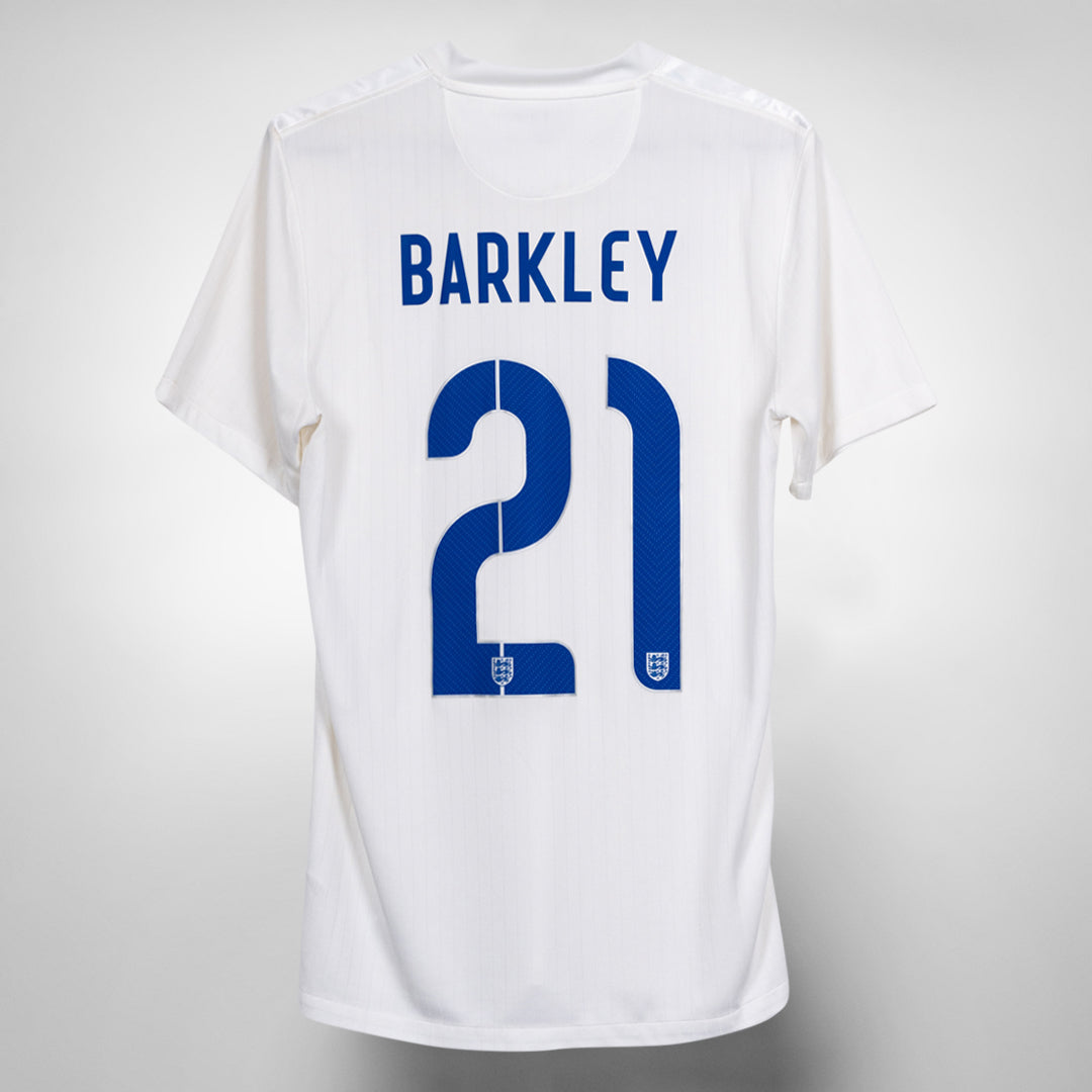 2014 England Nike Home Shirt #21 Ross Barkley