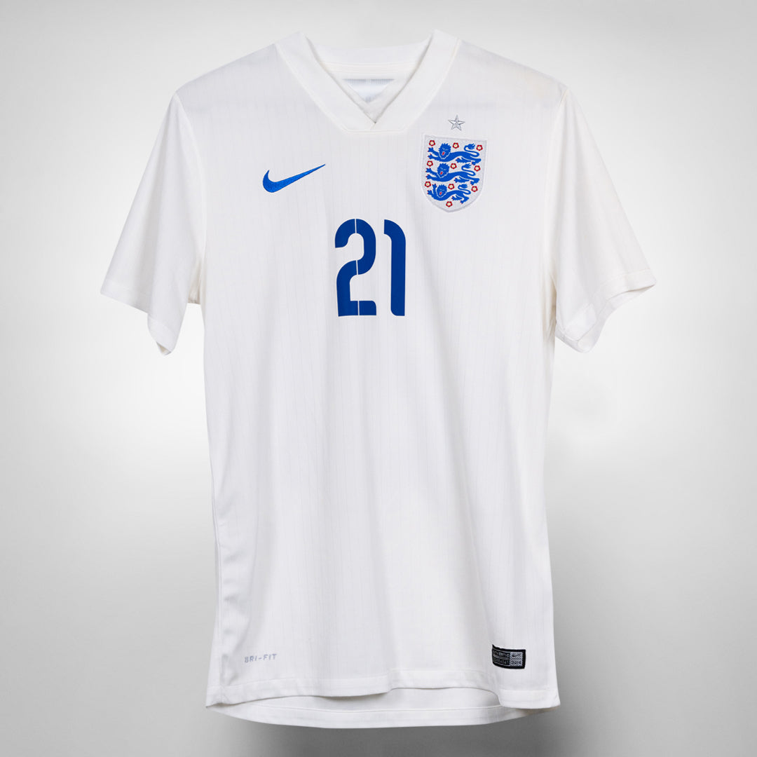 2014 England Nike Home Shirt #21 Ross Barkley