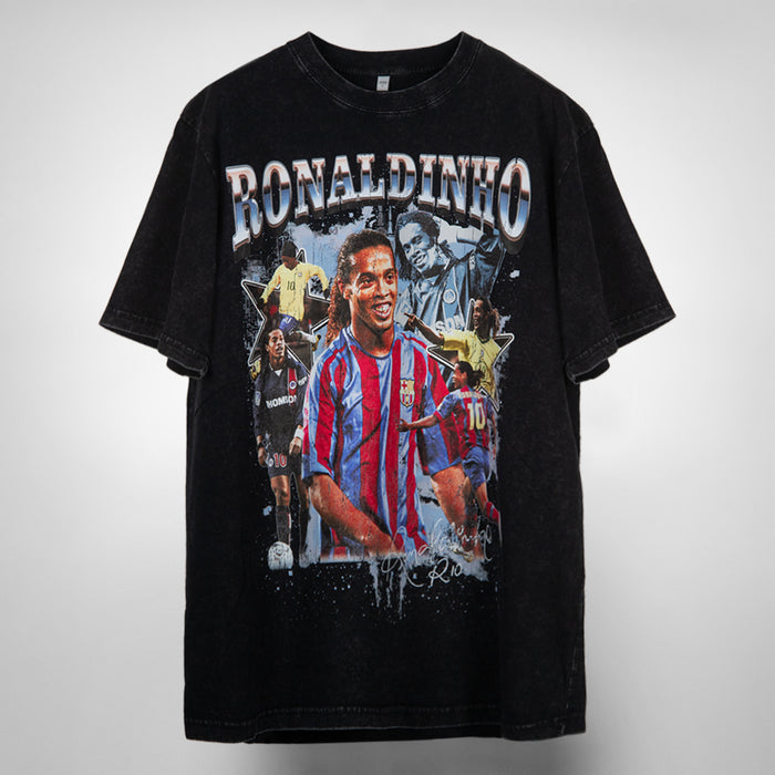 Ronaldinho Vintage Bootleg T-Shirt | Oversized Heavy Tee