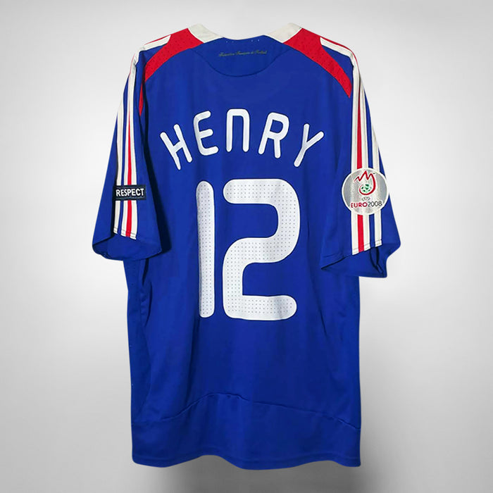 2008-2010 France Adidas Home Shirt #12 Thierry Henry - Marketplace