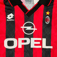 1997-1998 AC Milan Lotto Home Shirt #18 Baggio - Marketplace