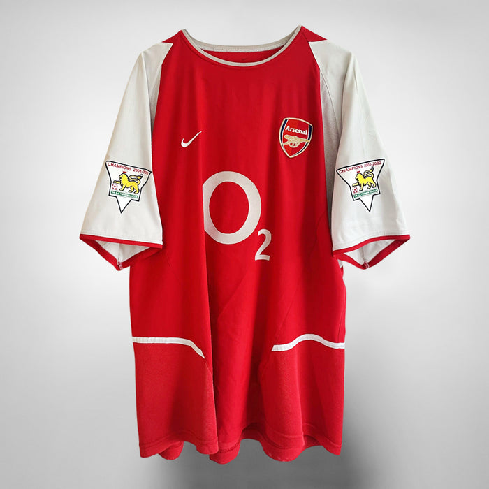 2002-2003 Arsenal Nike Home Shirt #4 Patrick Viera - Marketplace