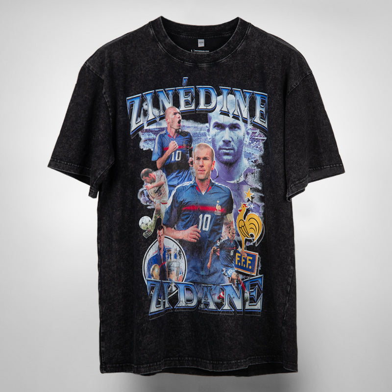Zinedine Zidane Vintage Bootleg T-Shirt | Oversized Heavy Tee