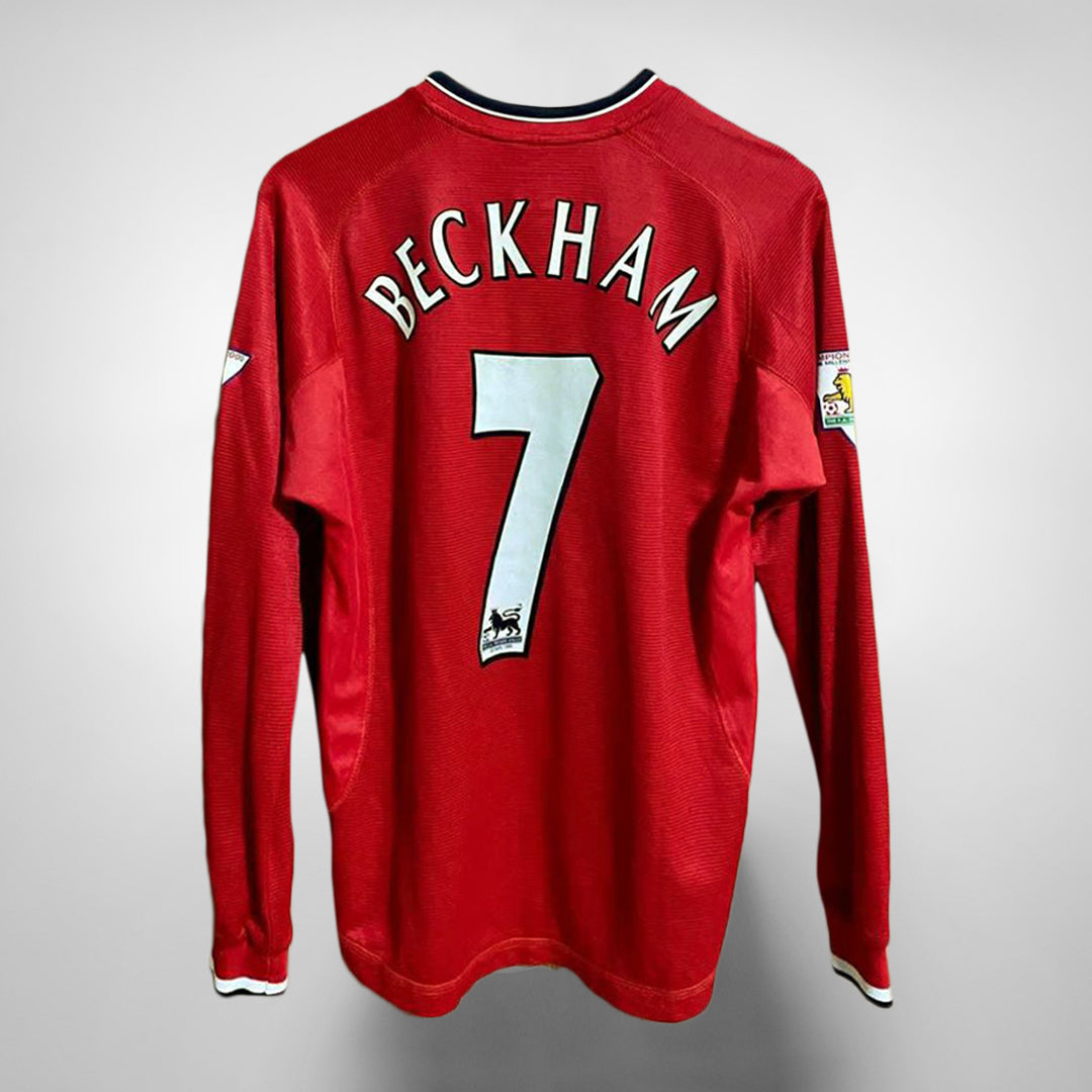 2000-2001 Manchester United Umbro Home Shirt Beckham 7 - Marketplace