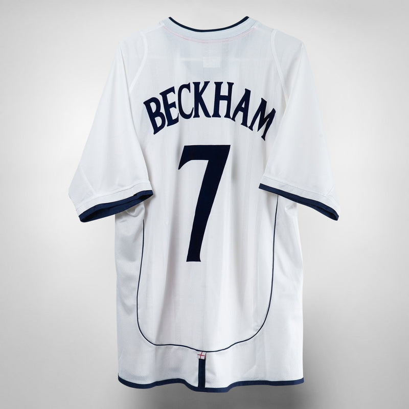 2001-2003 England Umbro Home Shirt #7 Beckham - Marketplace