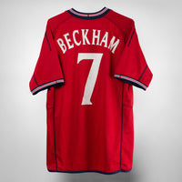 2002-2004 England Away Shirt #7 Beckham