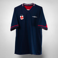 2002-2004 England Away Shirt #7 Beckham