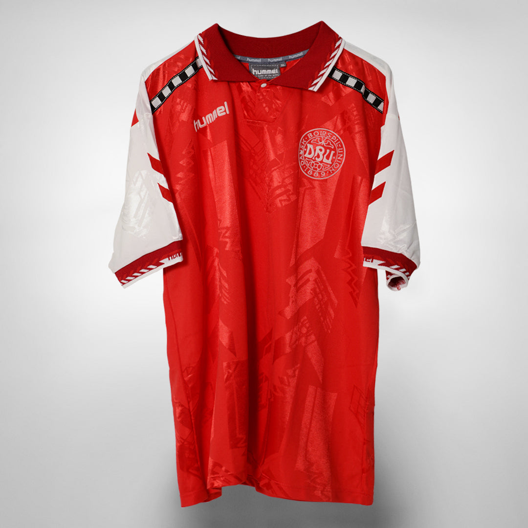 1996-1997 Denmark Hummel Home Shirt