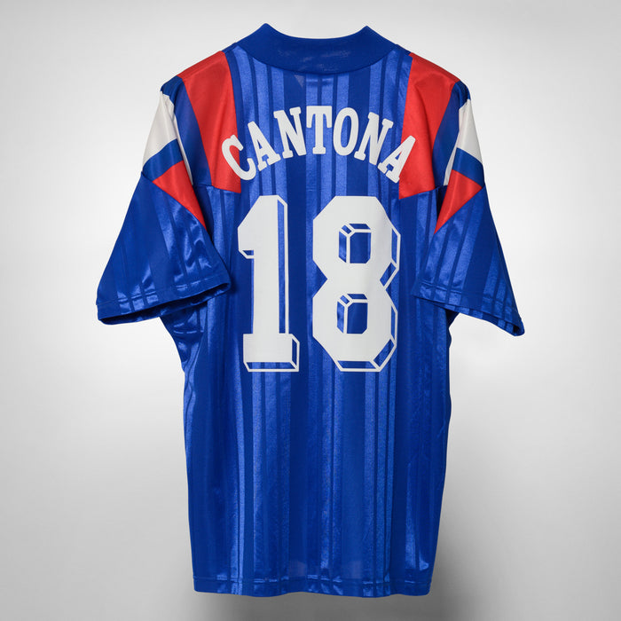 1992-1994 France Adidas Home Shirt #18 Eric Cantona