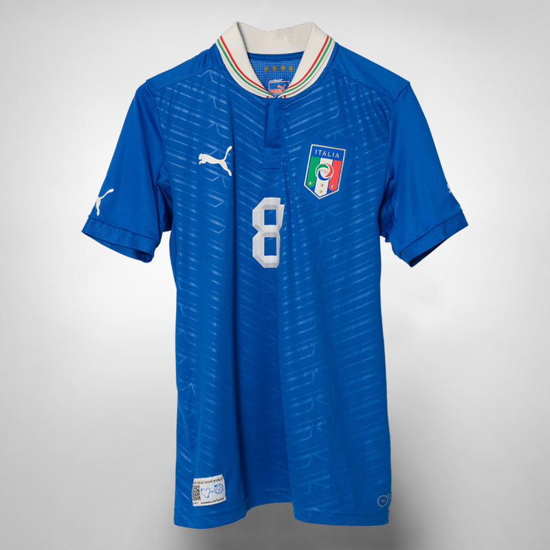 2011-2013 Italy Puma Home Shirt #8 Claudio Marchisio