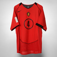 2004-2006 Belgium Nike Home Shirt #4 Daniel Van Buyten