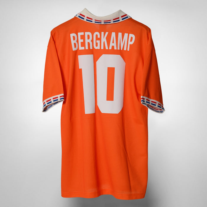 1996-1997 Netherlands Lotto Home Shirt #10 Dennis Bergkamp
