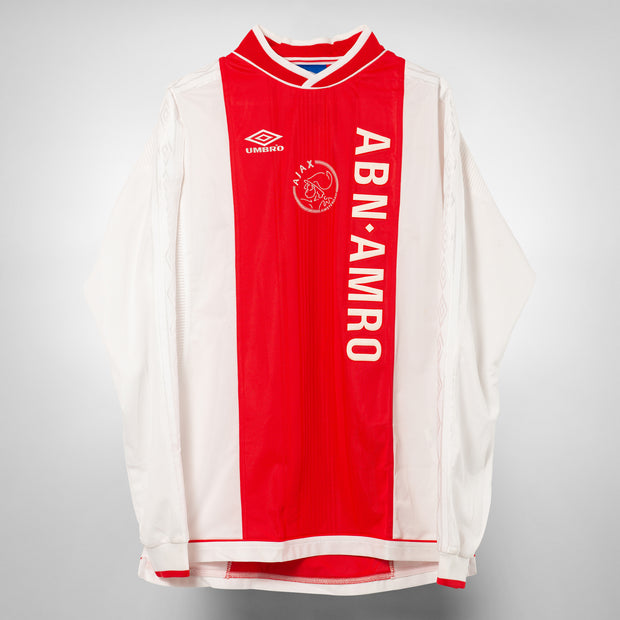 1999-2000 Ajax Umbro Home Shirt Long Sleeve