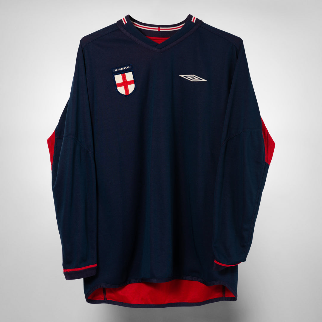 2002-2003 England Umbro Reversible Long Sleeve Shirt