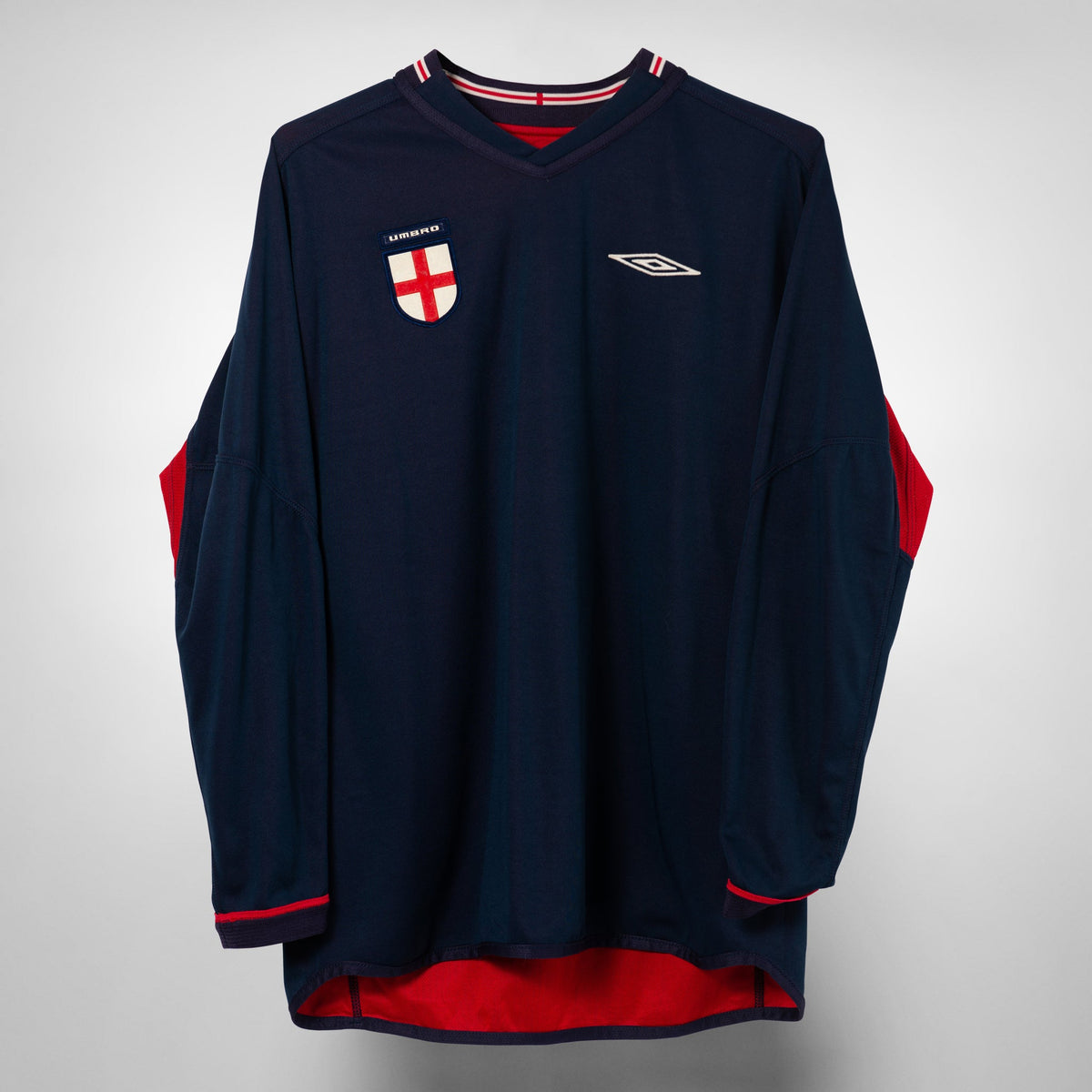 2002-2003 England Umbro Reversible Long Sleeve Shirt BNWT