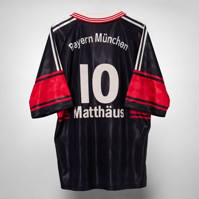 1997-1998 Bayern Munich Adidas Home Shirt Lothar Matthaus 10