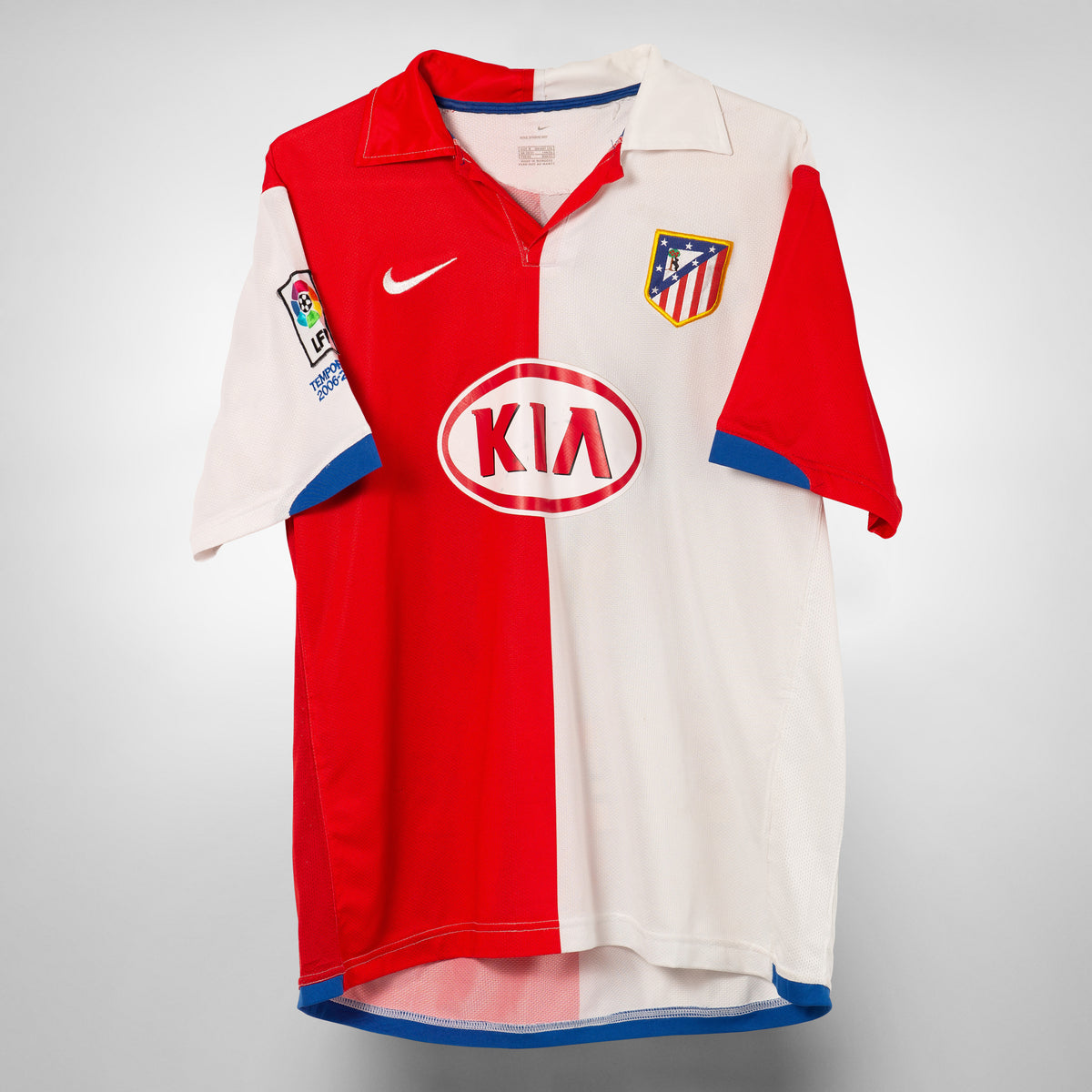 2006-2007 Atletico Madrid Nike Home Shirt Kun Aguero 10