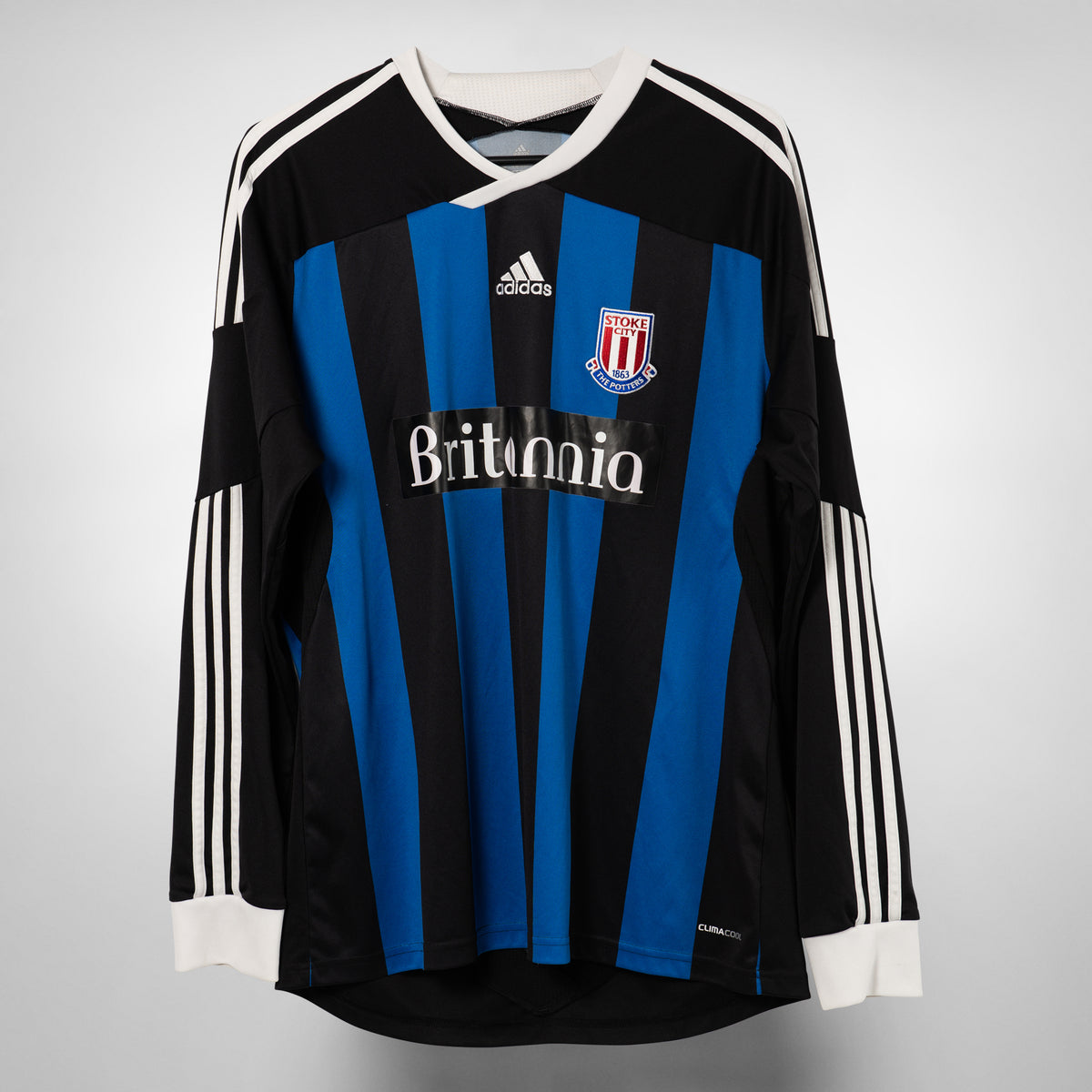 2011-2012 Stoke City Adidas Long Sleeve Away Shirt