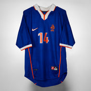 1998-2000 Netherlands Nike Away Shirt #14 Overmars