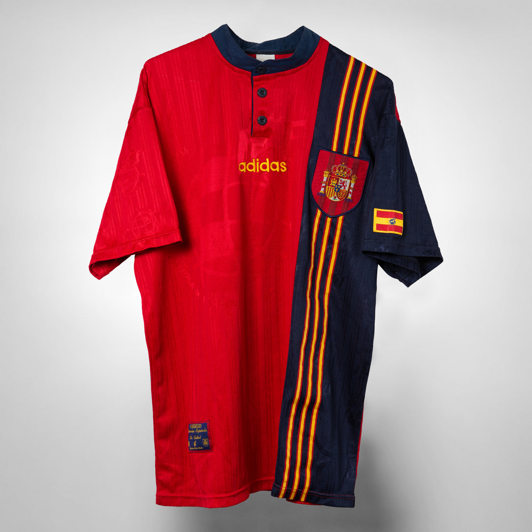 1996-1998 Spain Adidas Home Shirt